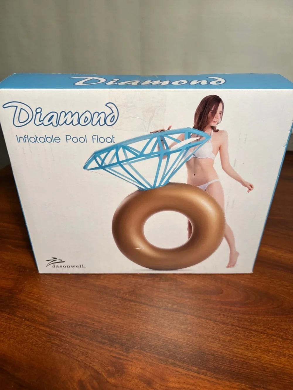 Diamond inflatable pool float in box
